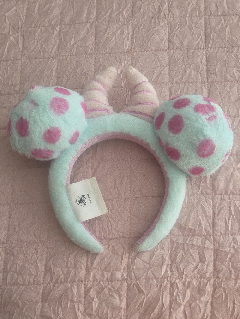 Disney MONSTERS INC. SULLEY Polka Dot Plush Ear Headband